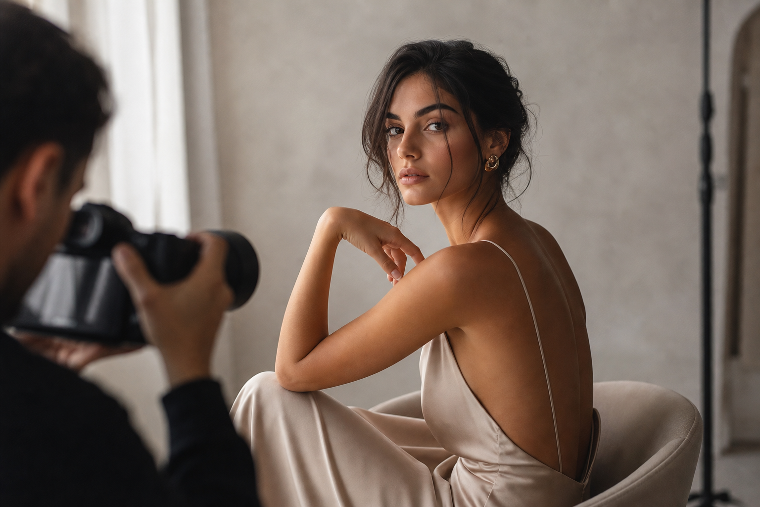 Refined portrait photography session